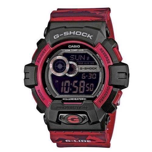 Image of GLS-8900CM-4ER Casio G-Shock rødt army digital unisex ur